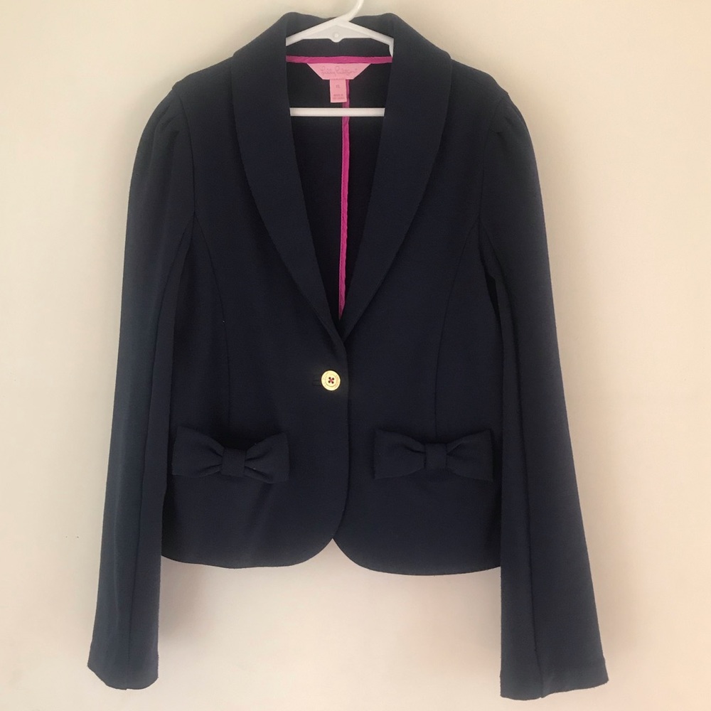 GUC Lilly Pulitzer Little Leighton Navy Blazer